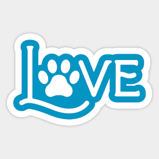 Dog love Sticker